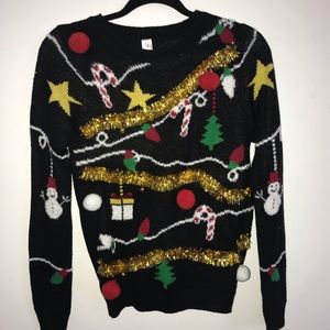 Black holiday sweater